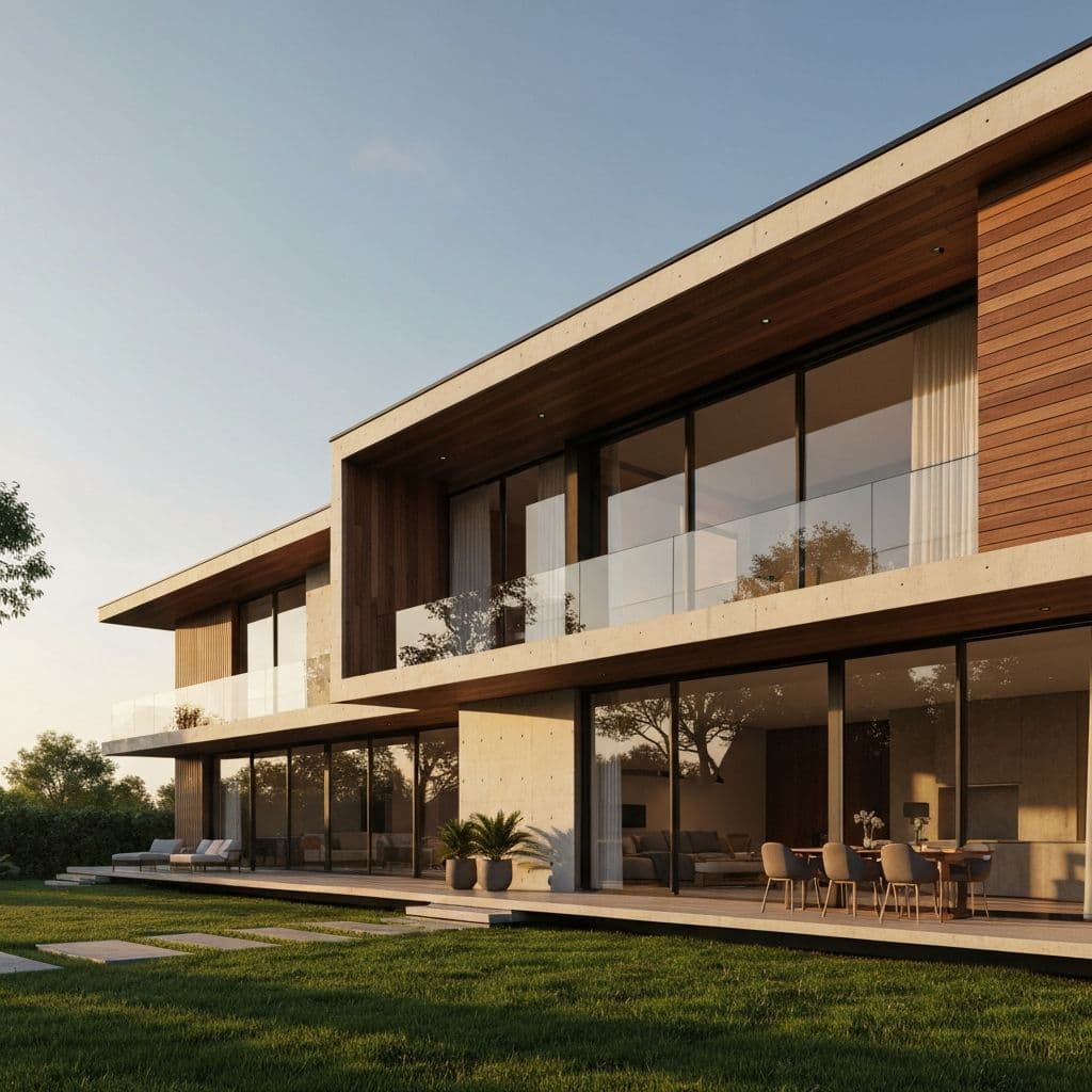 Arquitectura moderna con espacios funcionales